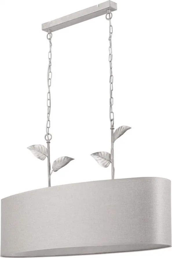 Полилей на верига NOEMI 2xE27/60W/230V сребриста/бяла патина