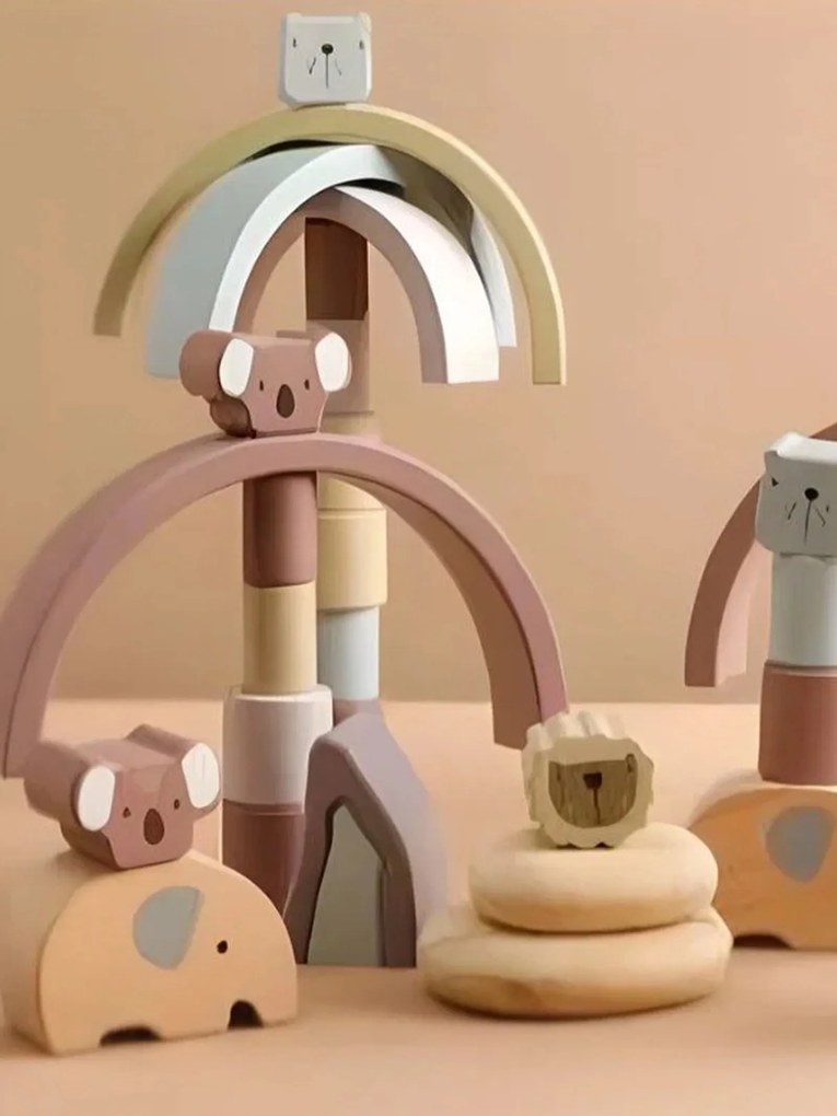 Детски комплект с блокчета Joyland Animal Blocks