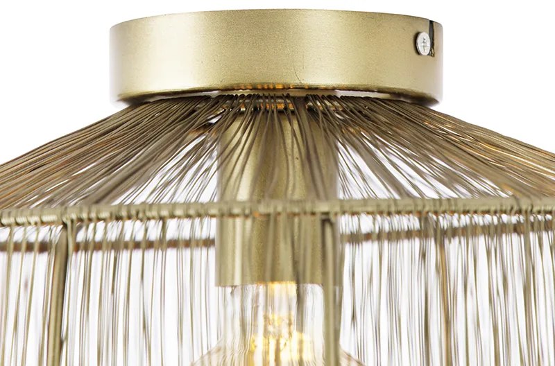 Модерна таванна лампа месинг 30 см - Bolti