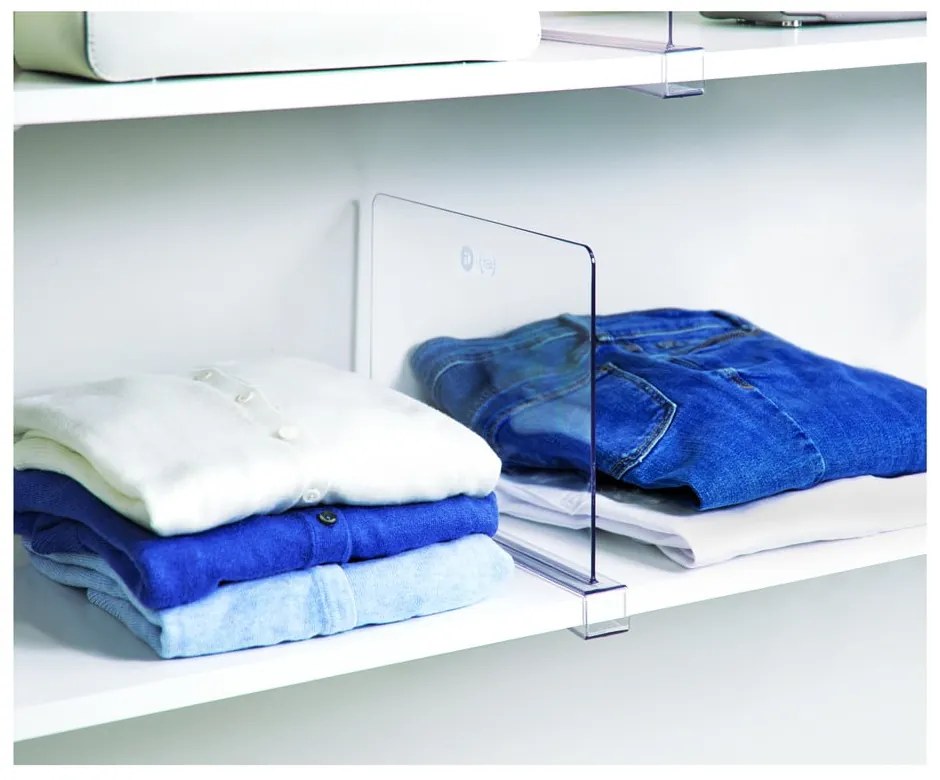 Прозрачен разделител за рафтове iDesign The Home Edit, дължина 30,9 cm - iDesign/The Home Edit