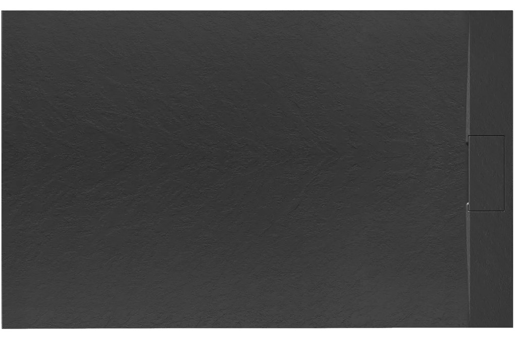 Корито за душ кабина Rea Bazalt Black 80x100