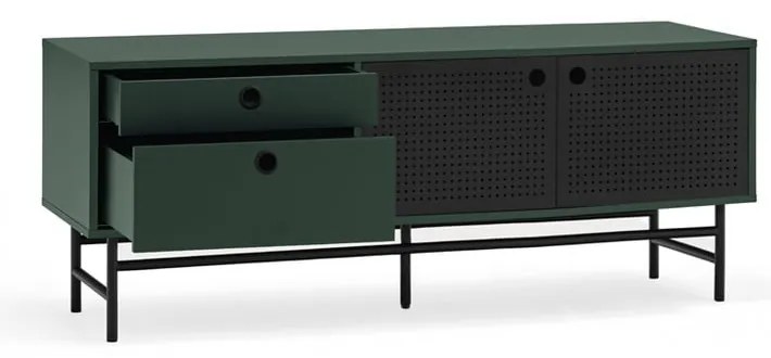 Тъмнозелена ТВ масичка 140x52 cm Punto - Teulat