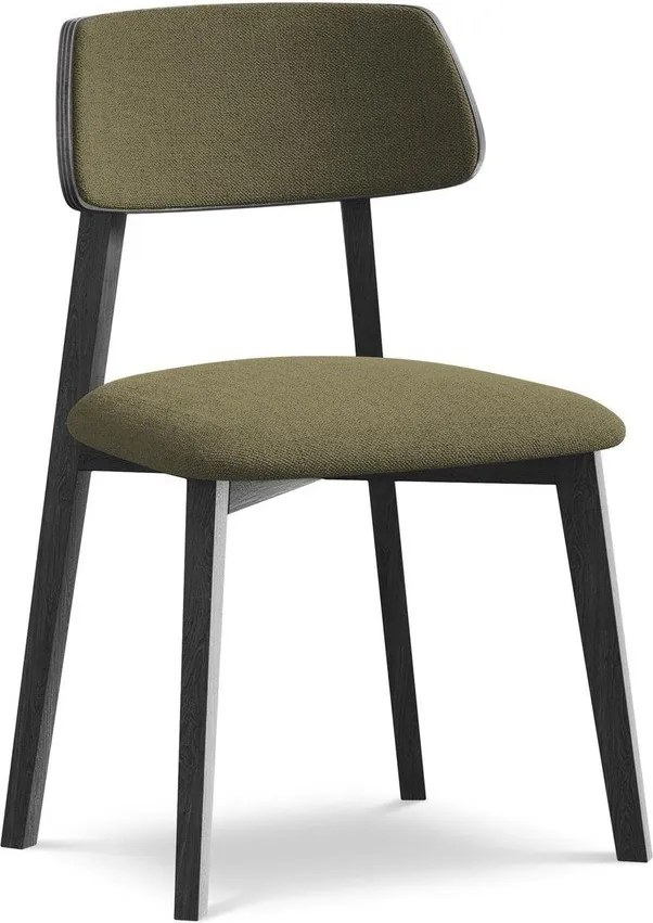 Зелен трапезен стол от масивна дървесина Niu – Makamii