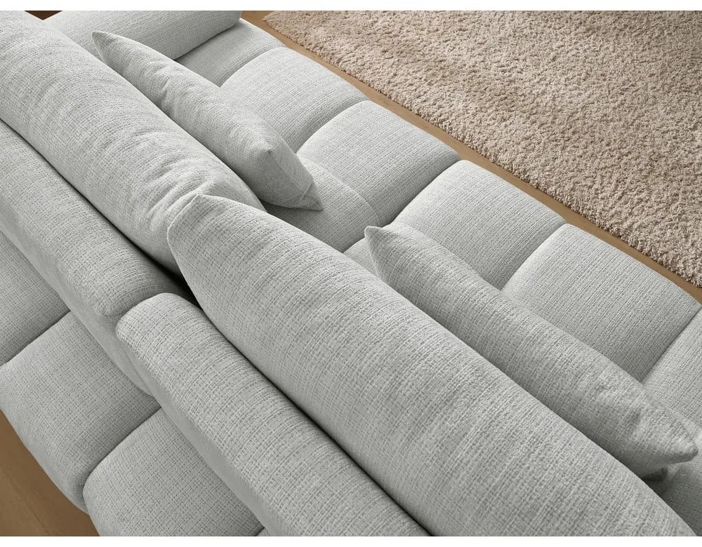 Светлосив шенилов диван 264 cm Ivane – Bobochic Paris