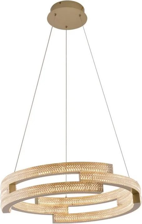 LED полилей с кабелно окачване TARJA LED/36W/230V 3000/4000/6000K Ø 60 см златен