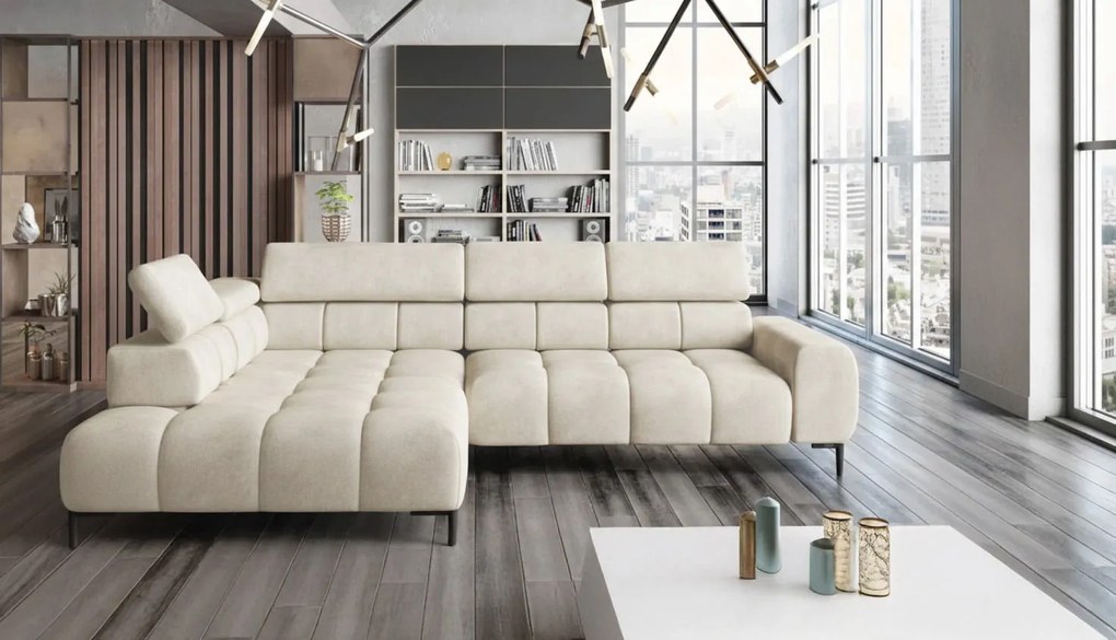 Ъглов диван Pallase-Left-Cream