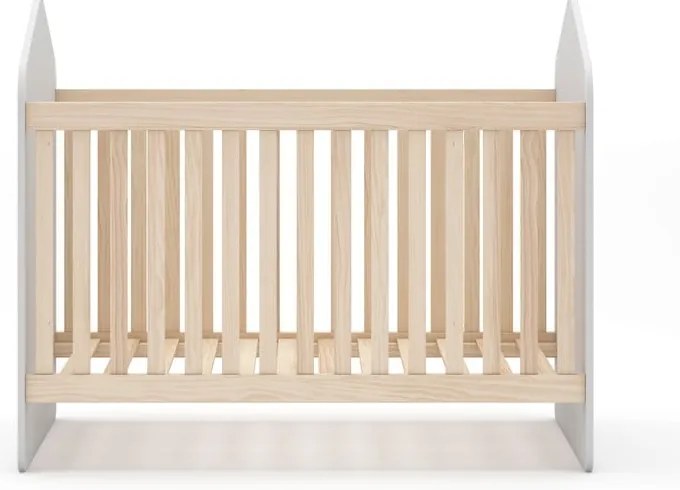 Детско креватче от бял/естествен бор 60x120 cm Estefania - Marckeric