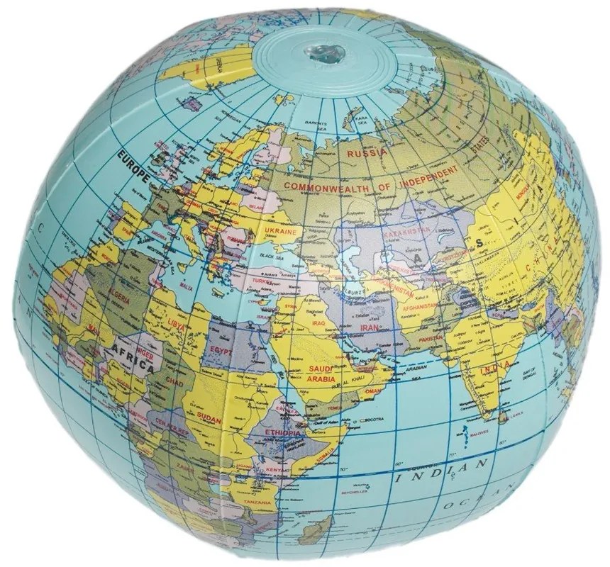 Надуваем глобус Световна карта International World Map - Rex London