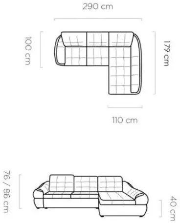 Ъглов диван Fendy Mini-Fustiki-Right