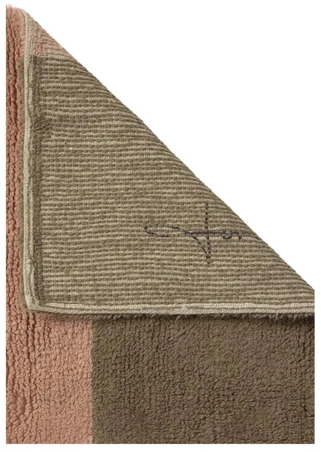 Ръчно изработена вълнена пътека 80x230 cm Chroma Dusty Pink – Lorena Canals