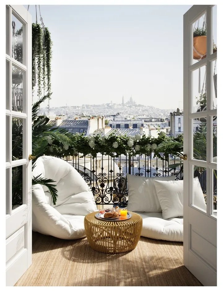 Design OUT™ Nido бял външен фотьойл Out Niddo - Karup Design