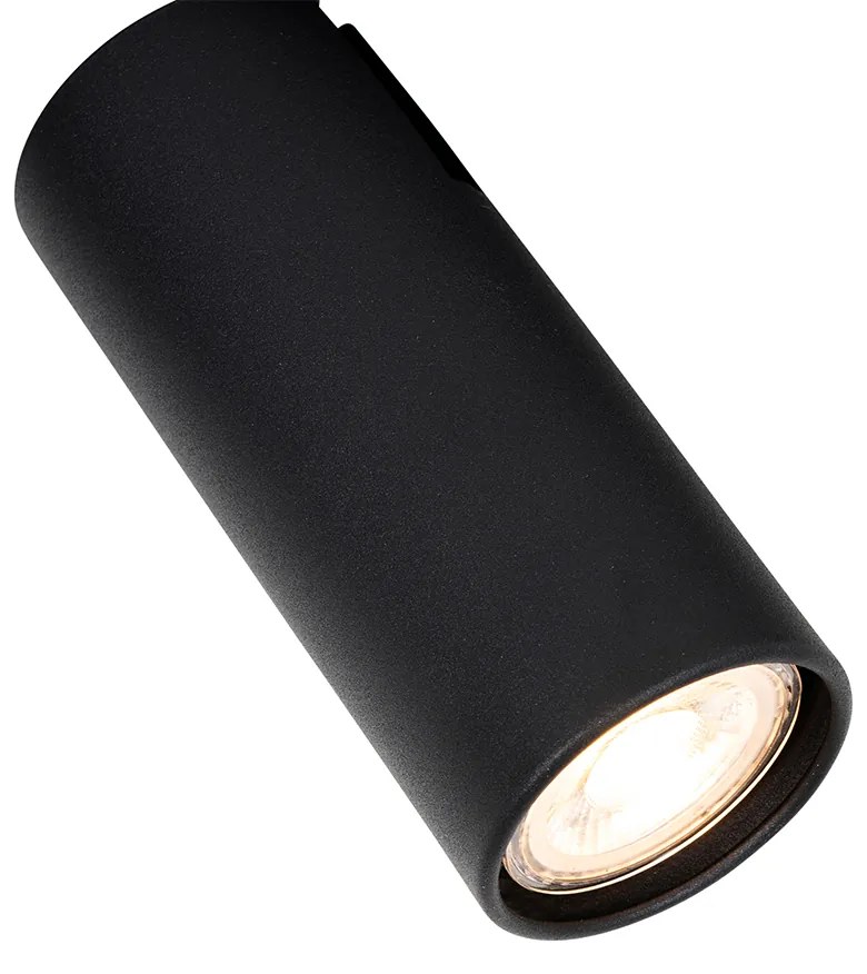 Модерен таванен прожектор черен 2-светлина регулируем - Renna
