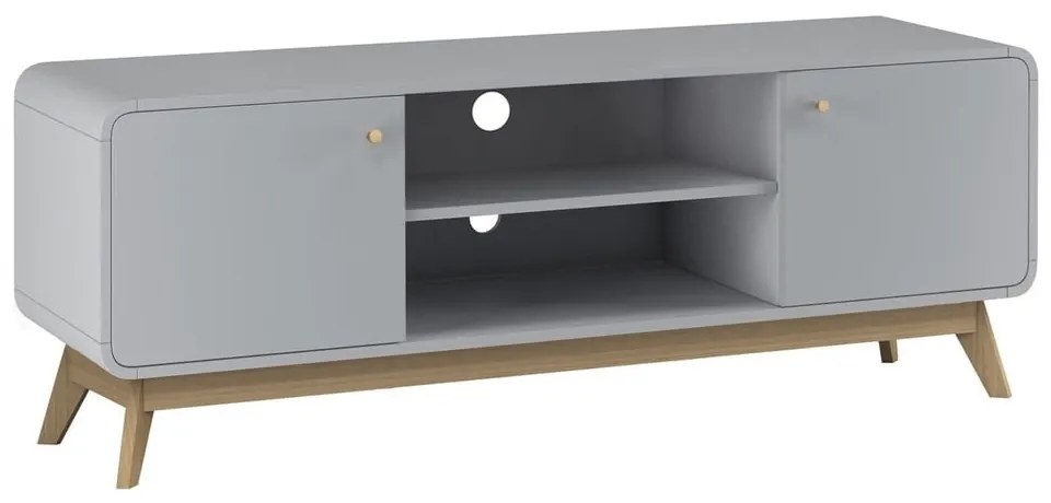 Сива маса за телевизор 140x53 cm Caitlin – Støraa