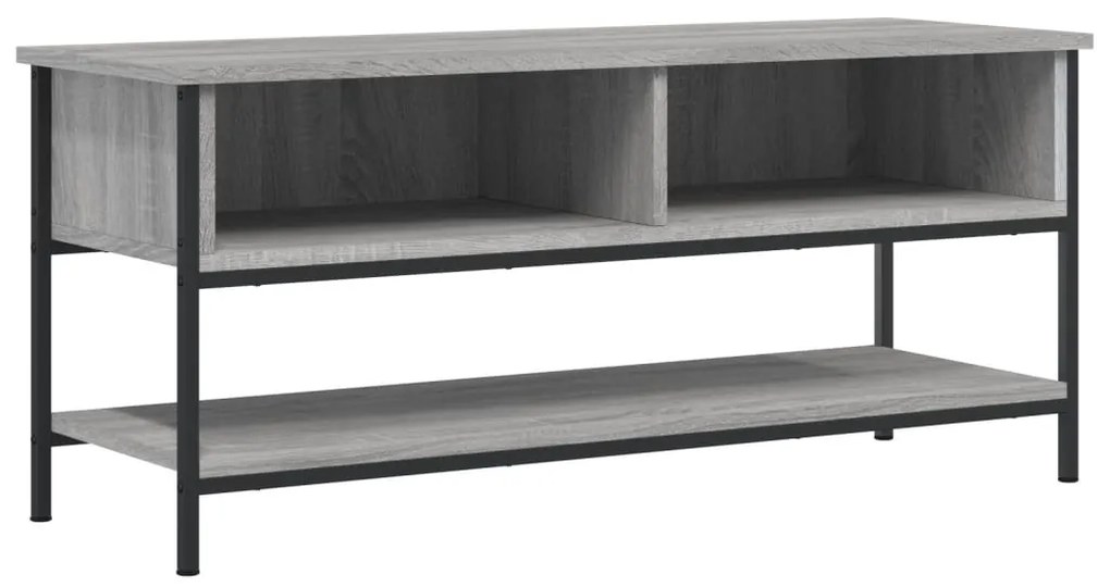 832786 vidaXL ТB шкаф, сив сонома, 100x35x45 см, инженерно дърво