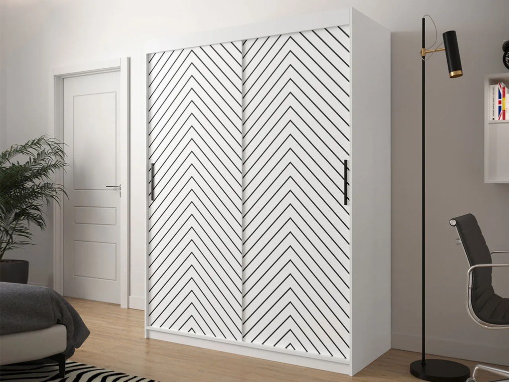 Плъзгащ се гардероб Jodelka-Leuko-Mauro-Дължина: 150 cm