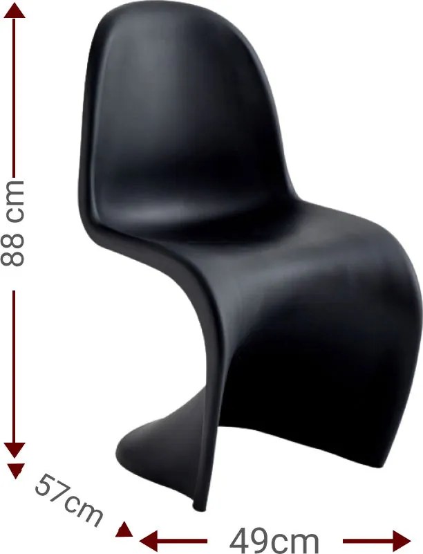 Кухненски стол Maggy-черен (4) парчета