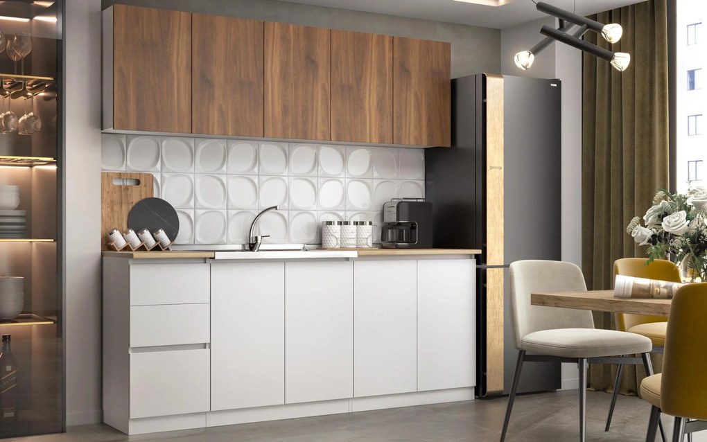 Кухня с включен термоплот Алма