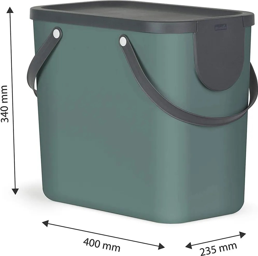 Кошче за отпадъци от рециклирана пластмаса 25 л Albula - Rotho