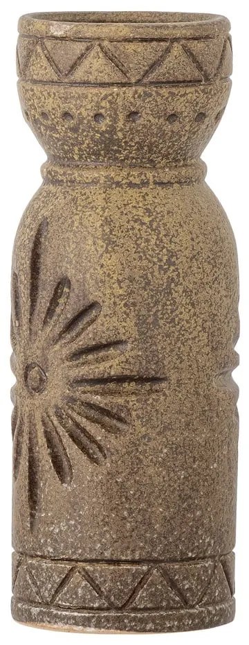 Кафява глинена ръчно изработена ваза (височина 21 cm) Gerde – Bloomingville
