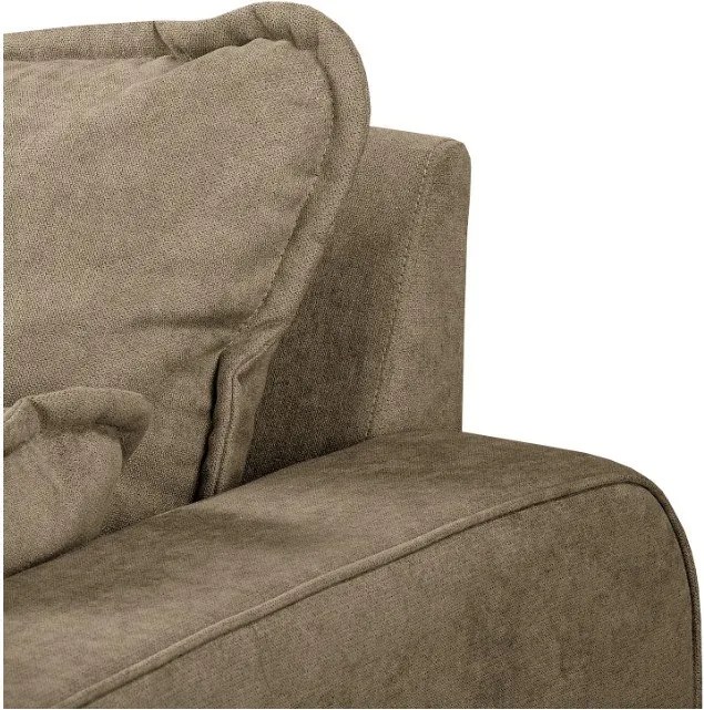 Светлокафяв ъглов диван (ляв ъгъл) Beata - Ropez