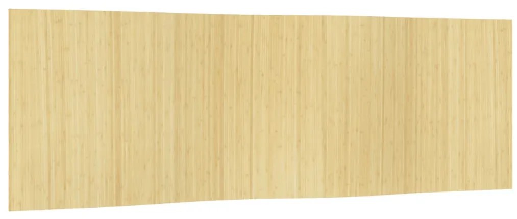 377007 vidaXL Преграда за стая, светъл натурален, 165x600 см, бамбук