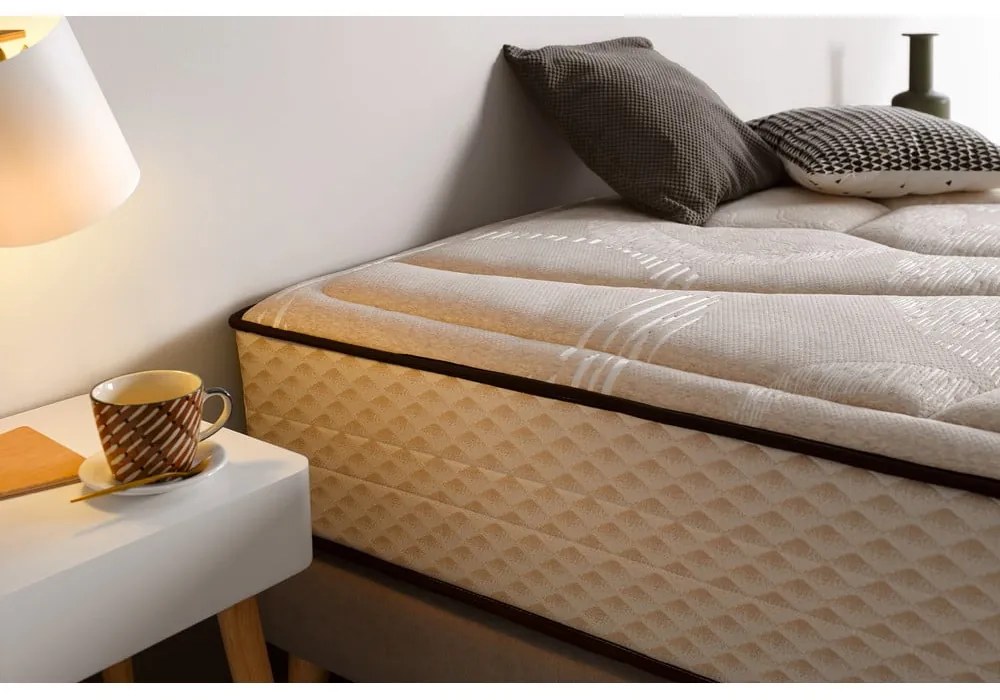 Твърд/средно твърд терморегулиращ матрак с пяна с две лица 160x200 cm Tempus Gold – Moonia