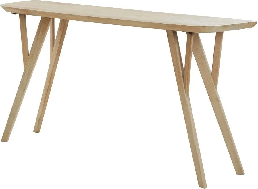 Конзолна маса от масивно манго в естествен цвят 44x160 cm Quenza – Light & Living