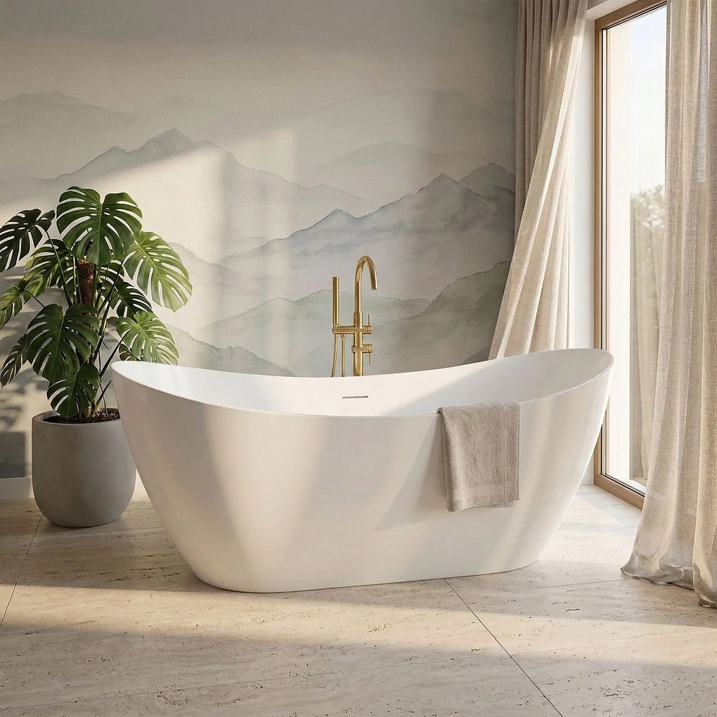 Свободностояща акрилна Вана Rea Ferrano Slim 160