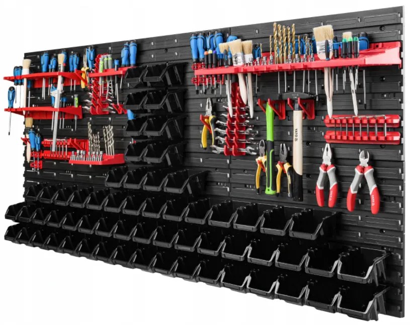 Стена за инструменти 172x78 см + 60 кутии
