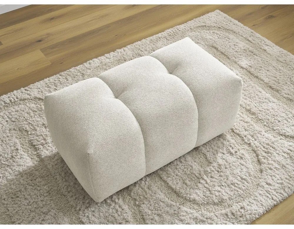 Бяла шенилова табуретка Roxelane – Bobochic Paris