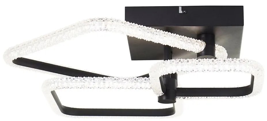 Brilliant - LED димируемо таванно осветително тяло AYDIN LED/34W/230V, черно, с дистанционно управление