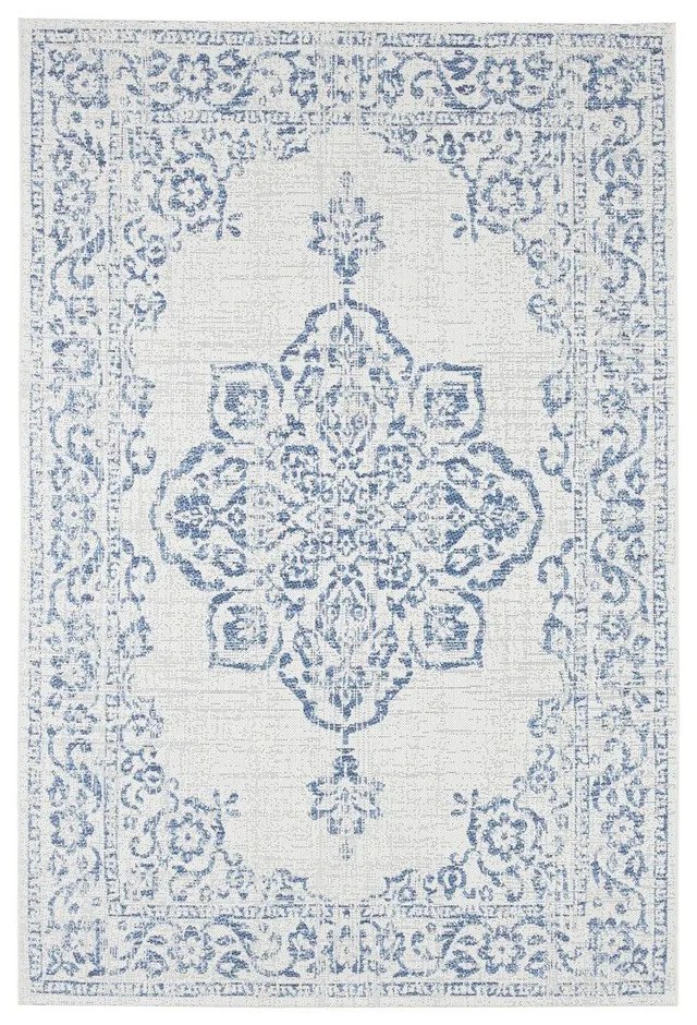 Синьо-кремав килим на открито , 200 x 290 cm Tilos - NORTHRUGS