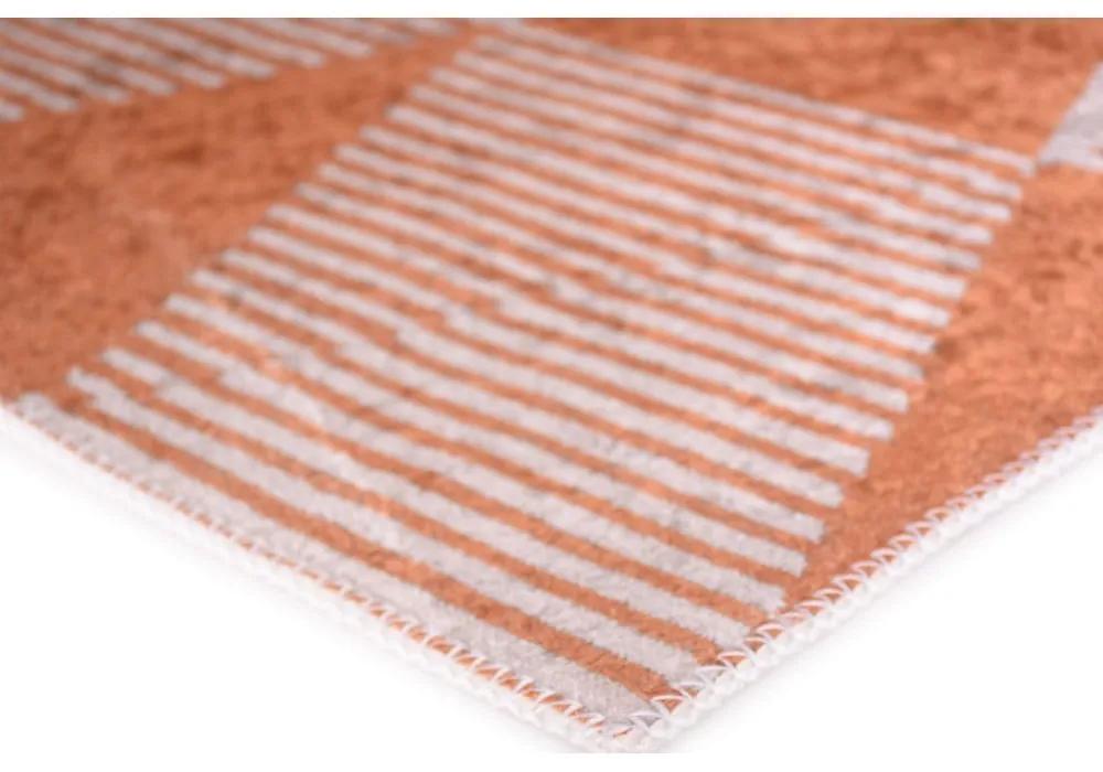 Оранжев миещ се килим 160x230 cm - Vitaus