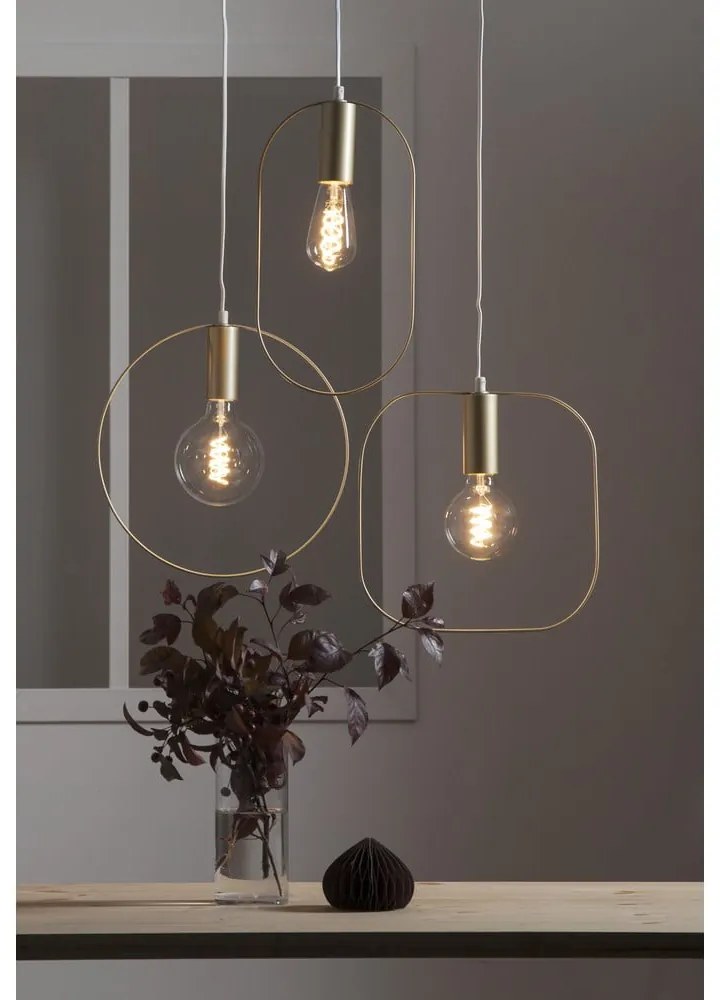 Висящо осветително тяло в златист цвят Shape – Star Trading