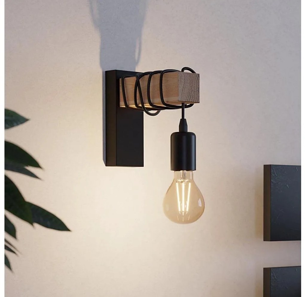 Eglo 43514 - Настенно осветително тяло TOWNSHEND 1xE27/10W/230V