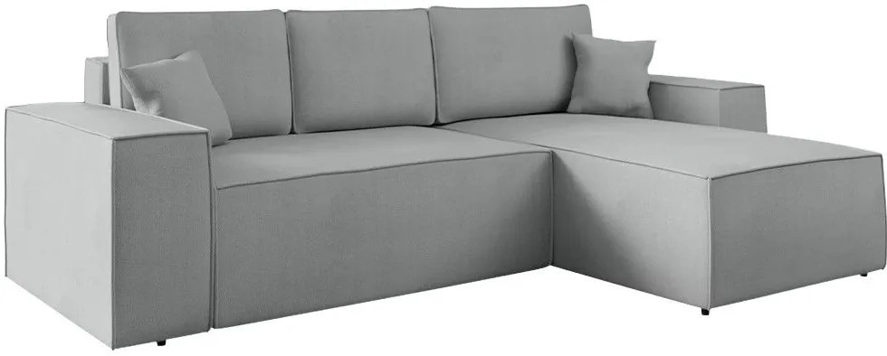 Ъглов диван Malaga mini II-Gkri Anoixto-Right