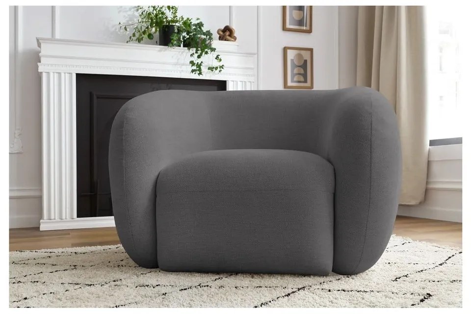 Тъмносиво кресло Celine – Bobochic Paris