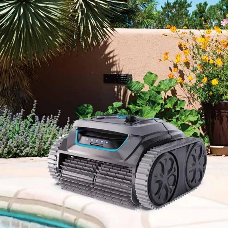 Безкабелен робот за почистване на басейни Wybot S1, 80W, Li-Ion 6400 mAh, За до 120 м2, 6 режима, SMART, Автономия до 200 минути, Self-parking, Auto-reverse, IPX8, Черен