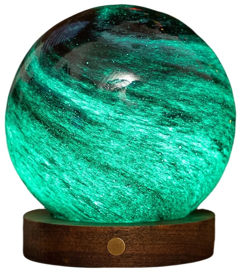 Тъмнокафява/в тъмно естествен цвят светлинна декорация с USB ø 12 cm Stellar Ocean – Gingko