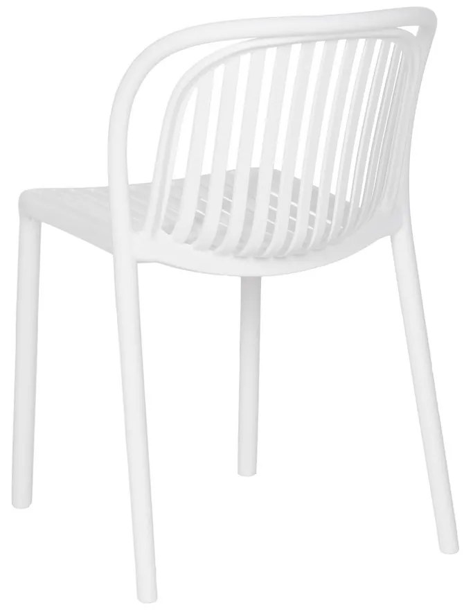 Бял пластмасов трапезен стол Alia – Ixia