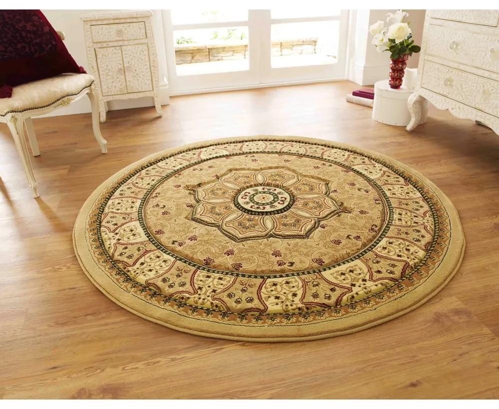 Бежов кръгъл килим ø 150 cm Heritage – Think Rugs