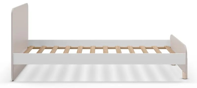 Кремаво детско легло от масивен бор 90x190 cm Nora – Marckeric