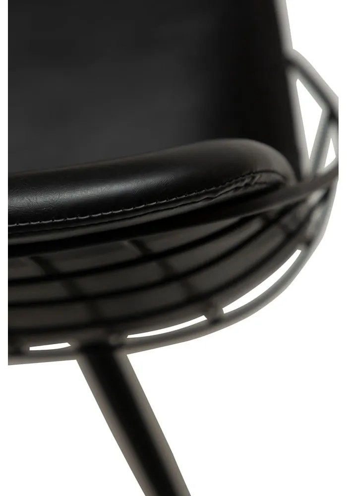 Стол за хранене от черна изкуствена кожа Sway - DAN-FORM Denmark