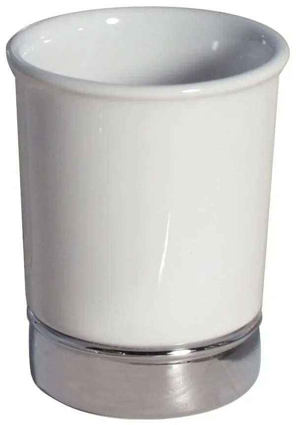 Бяла чаша за четки за зъби York - iDesign