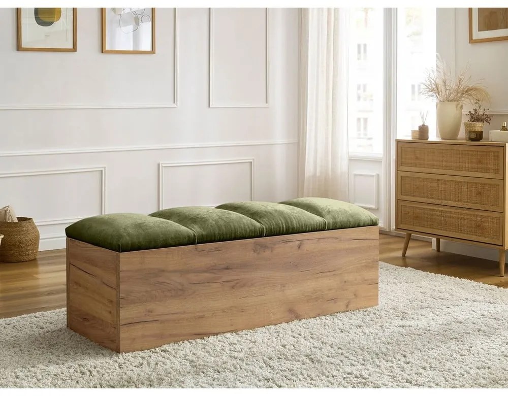 Зелена и естествена пейка Kumo – Bobochic Paris