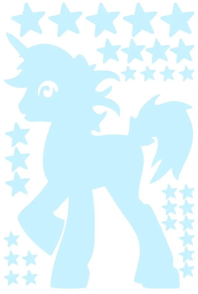 Fanastick Еднорог със звезди Стикер - Ambiance