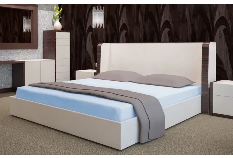 Хавлиен чаршаф с ластик - светлосин Šírka: 200 cm | Dĺžka: 220 cm