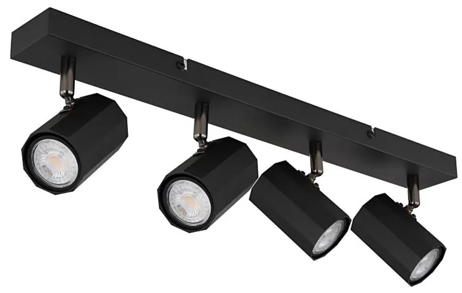 Globo 57918-4B - Спот JAMES 4xGU10/25W/230V черен