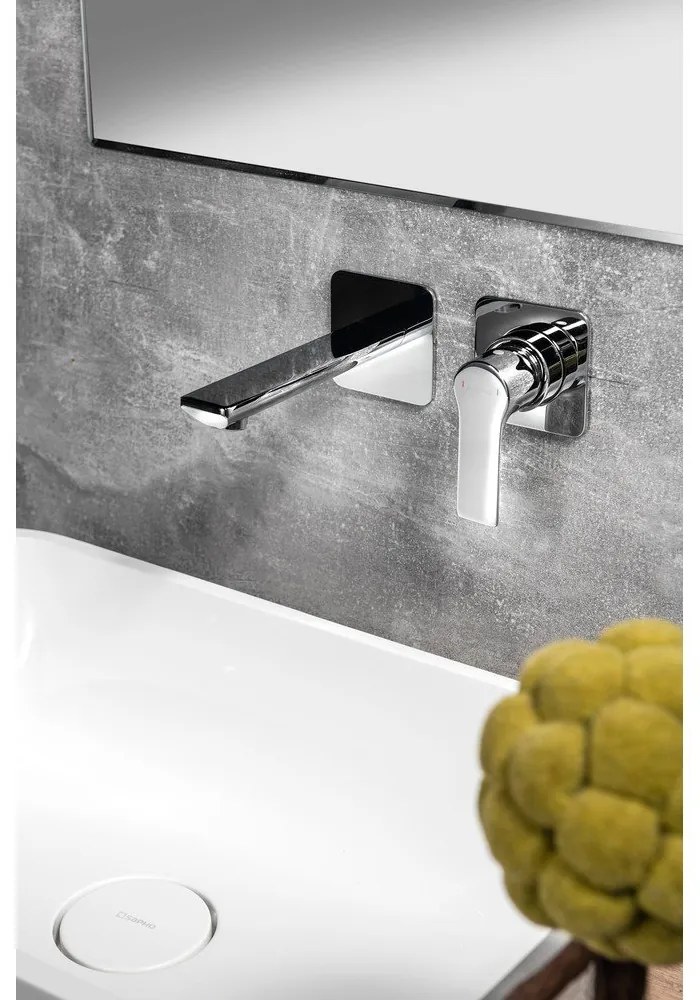 Бяла вградена батерия за мивка (1 изход) Pax – Sapho