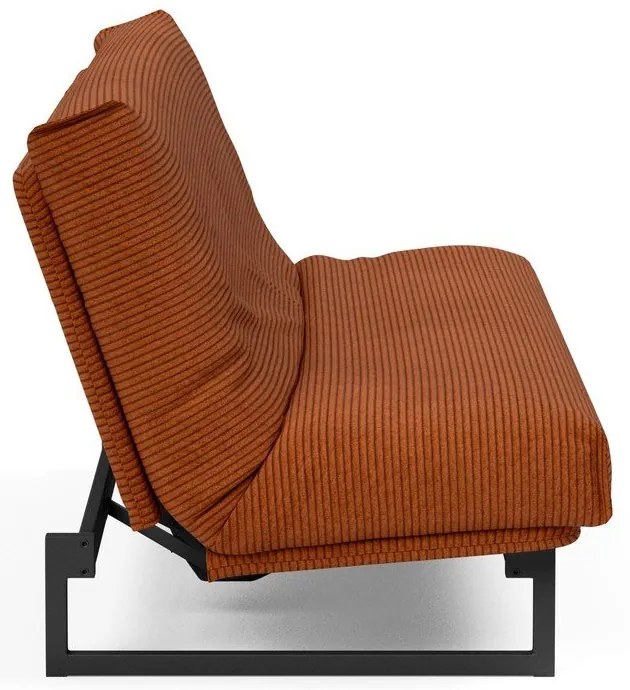Оранжев сгъваем диван от рипсено кадифе 200 cm Fraction – Innovation